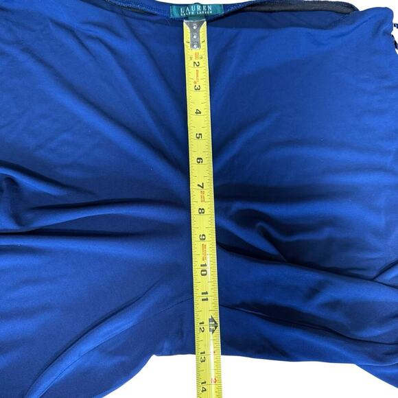 Lauren Ralph Lauren Pants Women's Wide Leg Blue Side Lace M Sailorchic Coastal - Picture 10 of 12